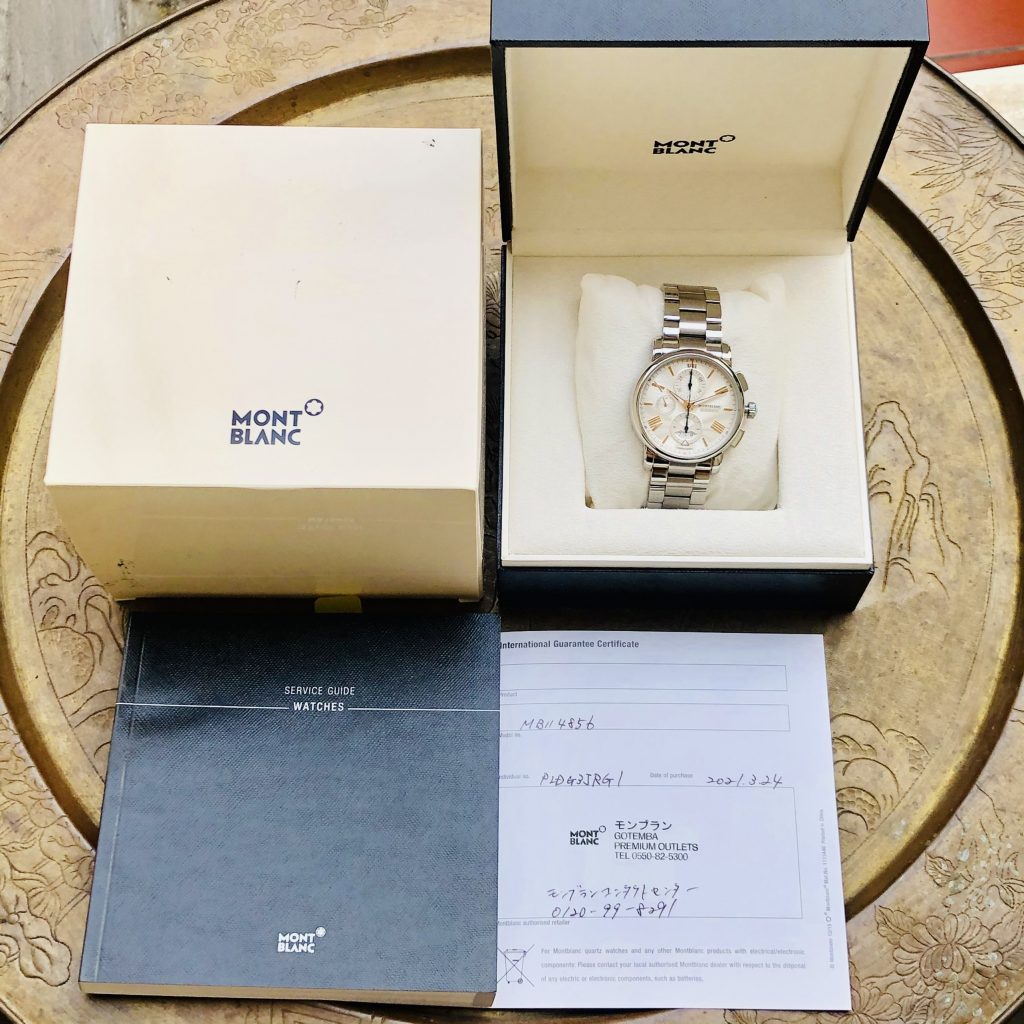 Đồng Hồ MontBlanc 114856 Chronograph Like New 99% 43mm (1)